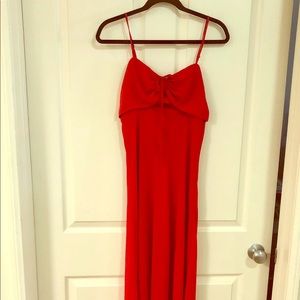 Express long red dress